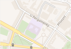 U Pergamenky v obci Praha - mapa ulice
