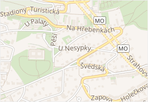 U Plátenice v obci Praha - mapa ulice