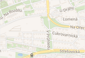 U podchodu v obci Praha - mapa ulice