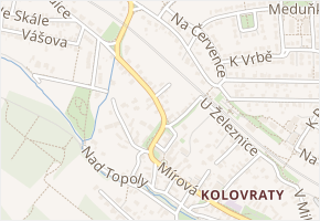 U sádek v obci Praha - mapa ulice