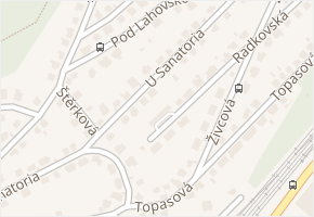 U sanatoria v obci Praha - mapa ulice