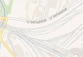 U seřadiště v obci Praha - mapa ulice