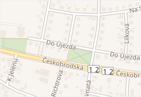 U školního pole v obci Praha - mapa ulice