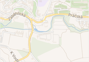 U splavu v obci Praha - mapa ulice