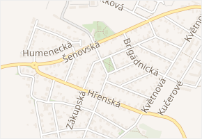 U spojů v obci Praha - mapa ulice