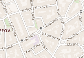 U staré školy v obci Praha - mapa ulice