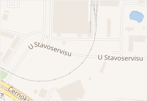 U Stavoservisu v obci Praha - mapa ulice