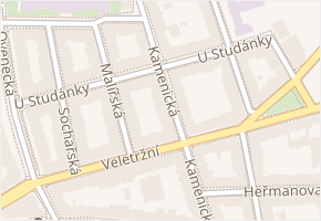 U studánky v obci Praha - mapa ulice