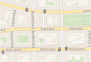 U tržnice v obci Praha - mapa ulice