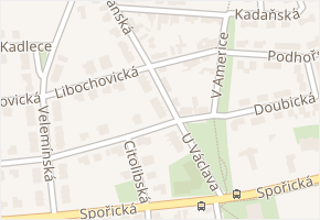 U Václava v obci Praha - mapa ulice
