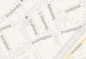 U vápenky v obci Praha - mapa ulice