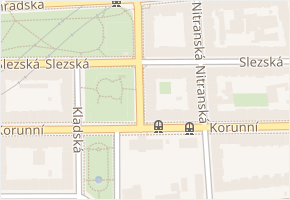 U vodárny v obci Praha - mapa ulice