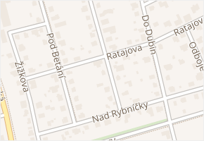 U zámeckého parku v obci Praha - mapa ulice