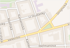 Umělecká v obci Praha - mapa ulice