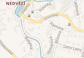 Únorová v obci Praha - mapa ulice