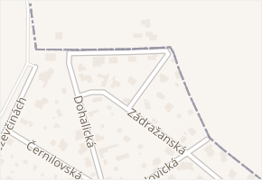 Úprkova v obci Praha - mapa ulice