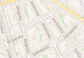 Uruguayská v obci Praha - mapa ulice