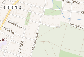 Utěšilova v obci Praha - mapa ulice