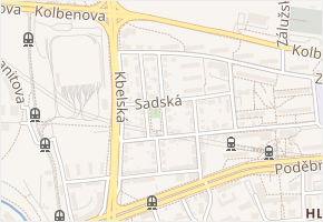V humenci v obci Praha - mapa ulice