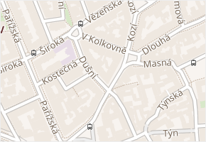 V kolkovně v obci Praha - mapa ulice