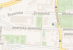 V korytech v obci Praha - mapa ulice