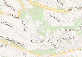 V křovinách v obci Praha - mapa ulice
