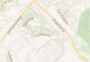 V lískách v obci Praha - mapa ulice