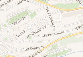 V malých domech II v obci Praha - mapa ulice