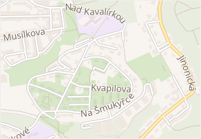 V ostružiní v obci Praha - mapa ulice