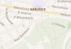 V Pachmance v obci Praha - mapa ulice
