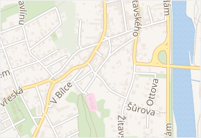 V Platýzu v obci Praha - mapa ulice