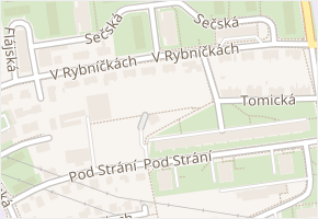 V Rybníčkách v obci Praha - mapa ulice