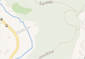 V Šáreckém údolí v obci Praha - mapa ulice