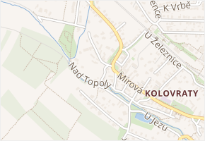 V Tehovičkách v obci Praha - mapa ulice
