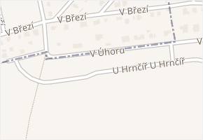 V úhoru v obci Praha - mapa ulice