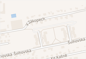 V zákopech v obci Praha - mapa ulice