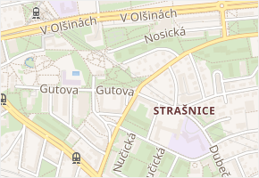 V zátočce v obci Praha - mapa ulice