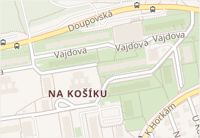 Vajdova v obci Praha - mapa ulice