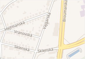 Vajgarská v obci Praha - mapa ulice