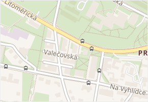 Valečovská v obci Praha - mapa ulice