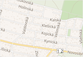 Vanická v obci Praha - mapa ulice