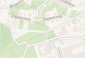 Vápencová v obci Praha - mapa ulice
