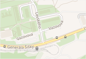 Vazovova v obci Praha - mapa ulice
