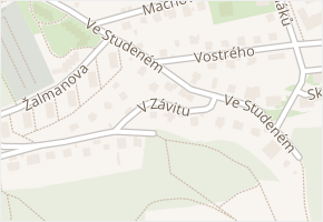 Ve studeném v obci Praha - mapa ulice