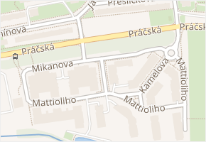 Velenovského v obci Praha - mapa ulice