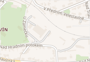 Veleslavín v obci Praha - mapa části obce