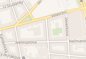 Veletržní v obci Praha - mapa ulice