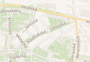 Velhartická v obci Praha - mapa ulice