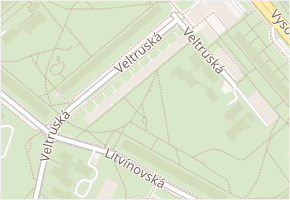 Veltruská v obci Praha - mapa ulice