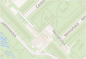 Verneřická v obci Praha - mapa ulice